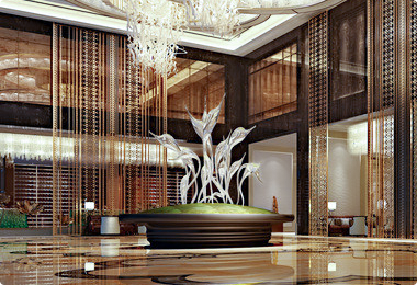 酒店大堂标志性建筑物